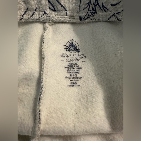 DISNEY Critter Chais Collection Sweatpants Loungewear Gray Thick Sweats Pants - Picture 6 of 9